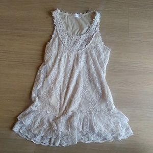 Vintage Lace Dress/tunic lenght
